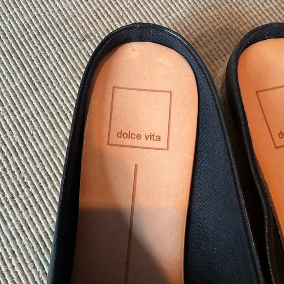 Dolce Vita - Brandi Black Leather Espadrille Mules (Never Worn) - Picture 8 of 10